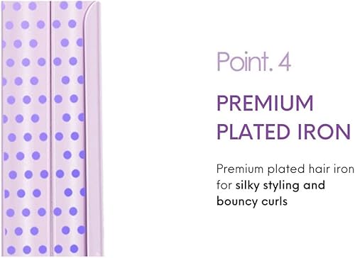 Miniatura 5 de Repit Plancha plana y rizadora 2 en 1 de 1.5 pulgadas (1.417 in) con cubierta de almacenamiento - Placas térmicas de cerámica avanzada y voltaje