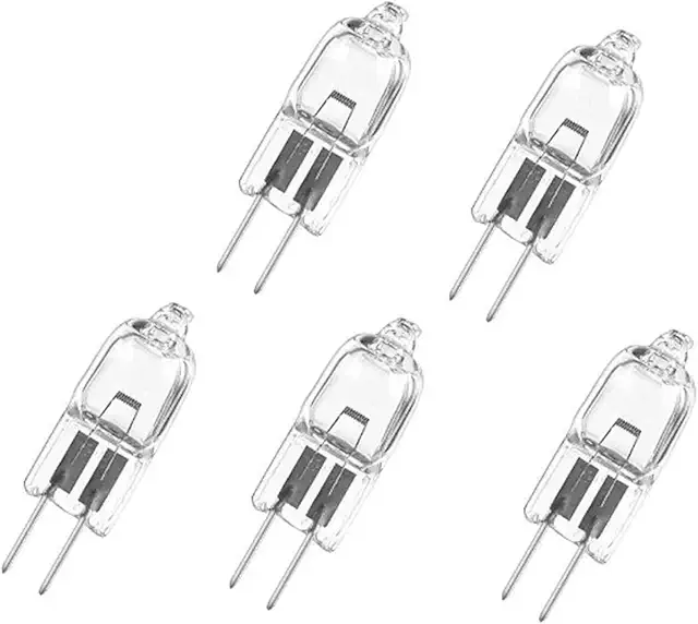 ShuoHui G4 Halogen Bulbs 5-Pack, 12V 20W, Warm White 3000K, Dimmable
