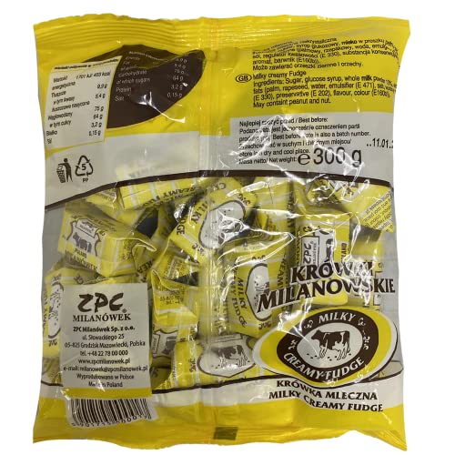 Krowki Milanowskie Milky Cream Fudge 300g (Pack of 3)