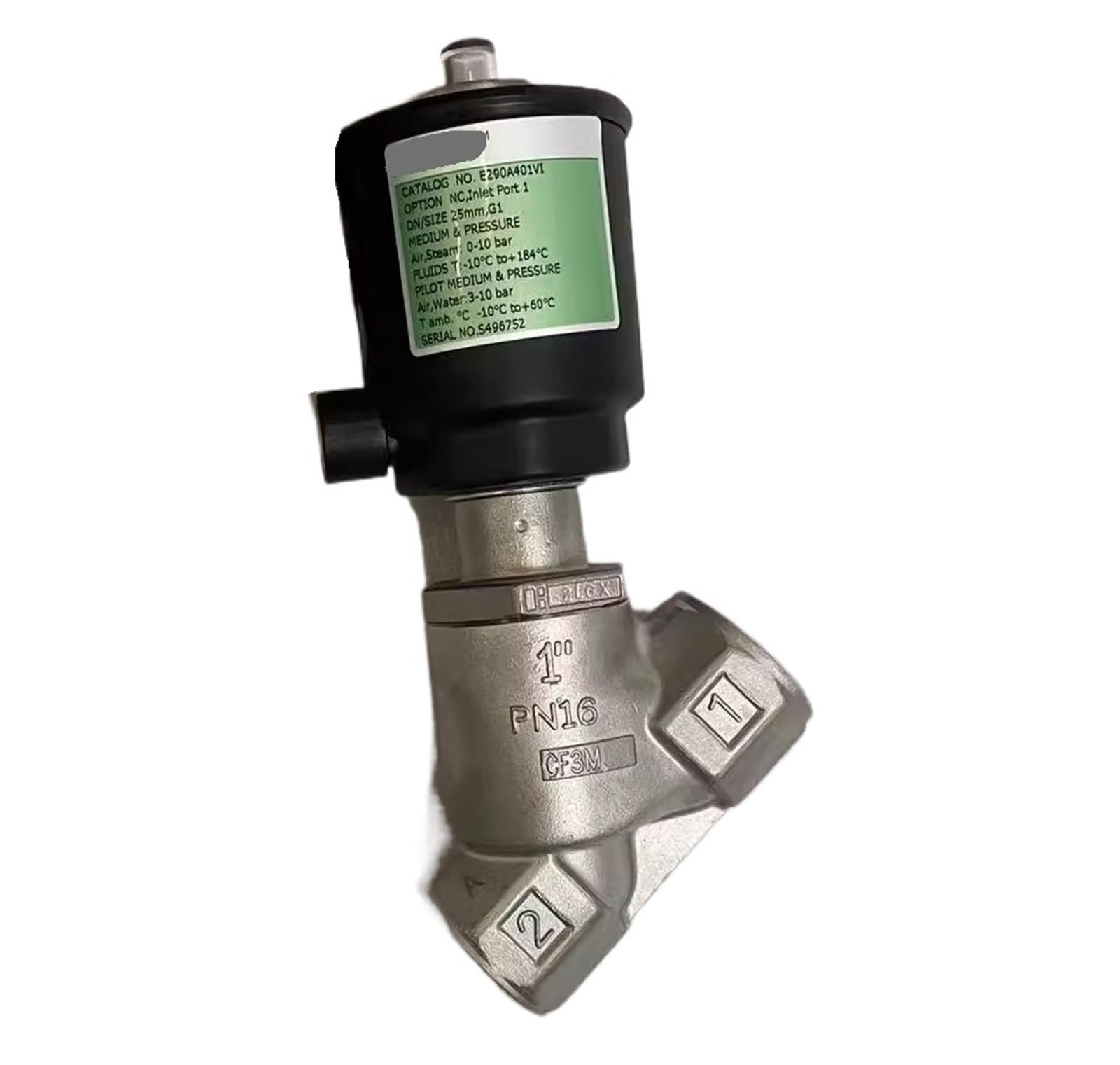 CXDFRSER E290A401VI, Angle Seat Valve, G1 'Thread