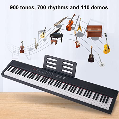 Piano numérique 88 touches pleine grandeur avec touches dynamiques clavier électrique clavier portable support de piano Bluetooth MIDI for débutants adultes enfants inclus support, pédale de sustain - Les Beatles, Paul McCartney, John Lennon, RIngo Starr, George Harrison Piano numérique 88 touches pleine grandeur avec touches dynamiques clavier électrique clavier portable support de piano Bluetooth MIDI for débutants adultes enfants inclus support, pédale de sustain – Image 3
