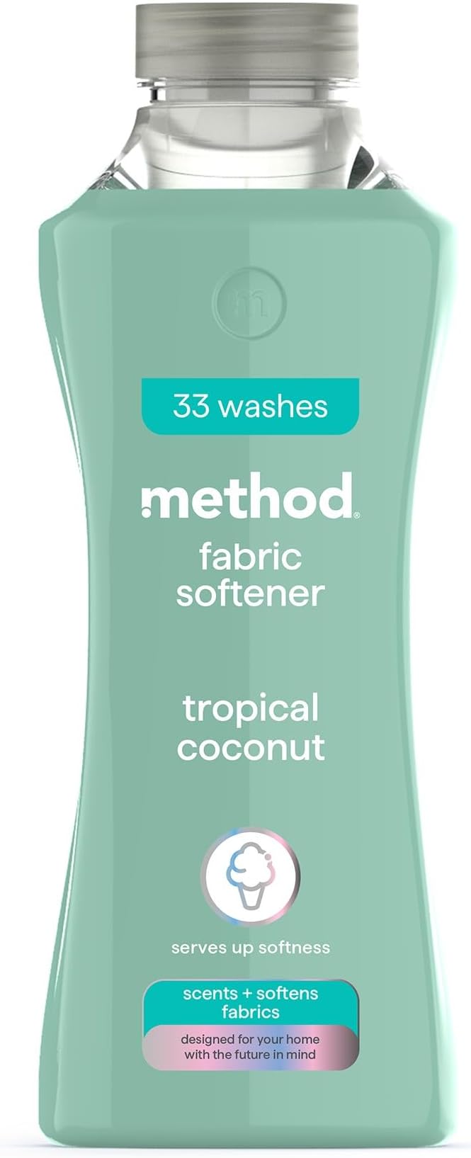 Fabric Softener, Fabric Conditioner to Soften Your Clothes, With Fresh Tropical Coconut Scent, 990ml, 1 x 33 washes