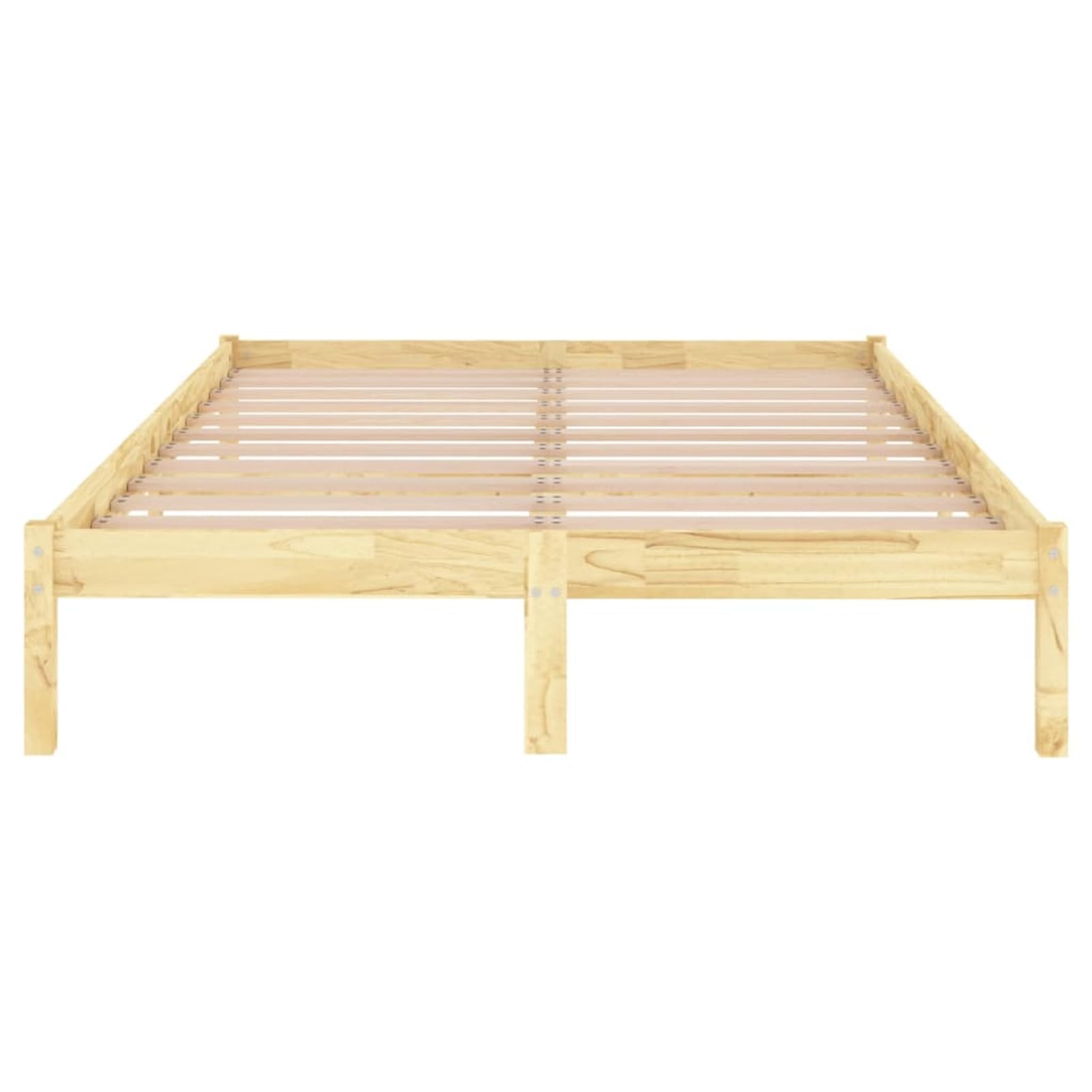 ATOMSTACK MAKER Letto in legno massello di pino naturale, 120 x 200 cm, con rete integrata, struttura robusta senza trattamento chimico, ideale per camere da letto moderne e classiche (montaggio