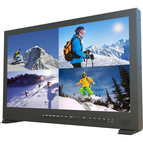 Image of LILLIPUT BM230-4KS-ABBP 23.8 inch Carry-on /Rackable Gold Mount 3840x2160 4x4K HDMI 3G-SDI in&Out Broadcast LED Director Monitor with HDR, 3D-LUT, Color Space & Peaking Functions