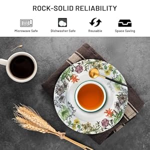 Gusto Buono Porcelain 12Pcs Dinnerware Set – Floral Design on Premium White | 4 Cereal Bowls (5.5”), 4 Salad Plates (7.5”), & 4 Dinner Plates (10.5”) | Perfect Dinner Set for Dining, Parties, & Gifts Gusto Buono Porcelain 12Pcs Dinnerware Set–Floral Design on Premium White 4 Cereal Bowls 55 4 Salad Plates 75 4 Dinner Plates 105 Perfect Dinner Set for Dining Parties Gifts