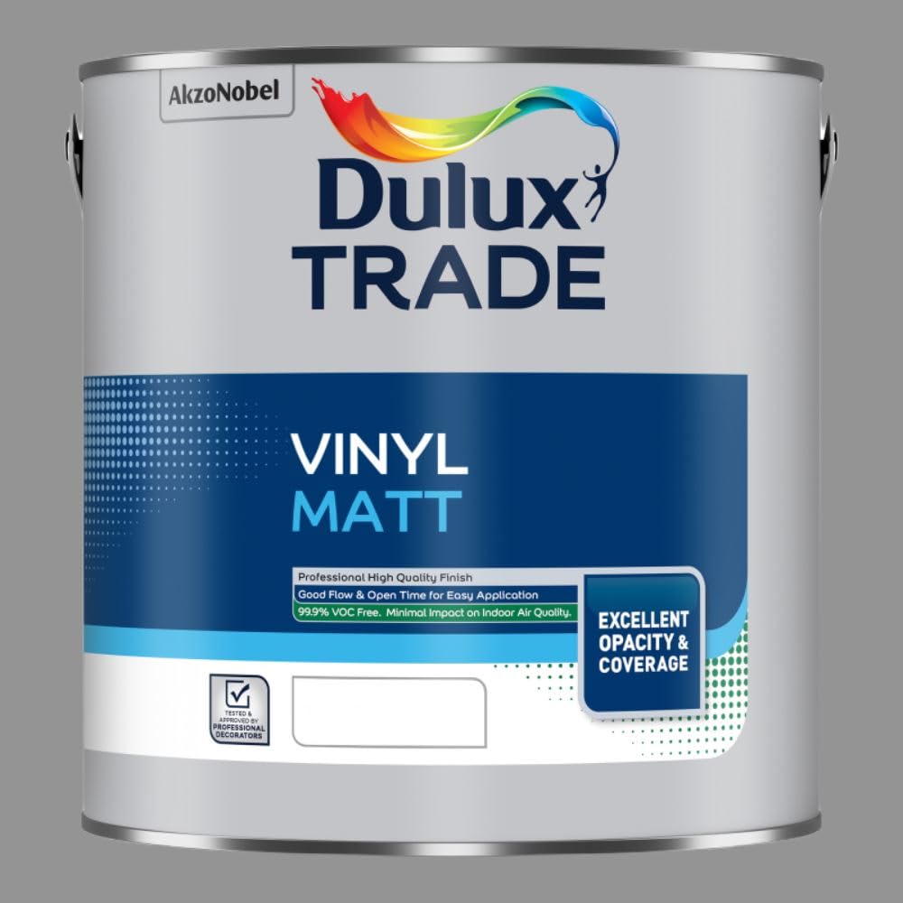 Paint Stop Mixed Colour Dulux Trade Vinyl Matt Deep Fossil 2.5L