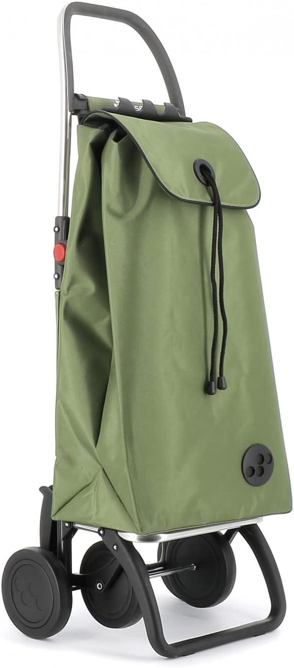 Rolser I-Max MF 4 Wheel Foldable Shopping Trolley - Kaki