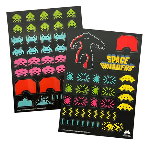 Mad Monkey Aimants Space Invaders - 80 aimants décoratifs rétro pour Le réfrigérateur, Le...