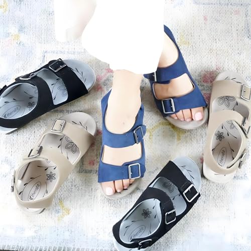 Therafit Alice Women's Heel Strap Leather Arch Support Sandal - for Plantar Fasciitis/Foot Pain2