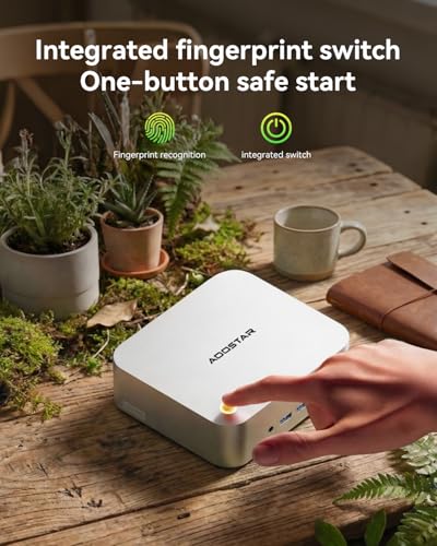 Image of AOOSTAR MACO AMD R7 PRO 8845HS Mini PC with 32GB DDR5 RAM 1TB NVME SSD,Mini Desktop Computer, OCULINK / 2*USB4(PD|8K@60Hz) /HDMI2.1 /1 xDP 1.4, 2X 2.5G LAN,2*M.2 Slots，Support Openclaw