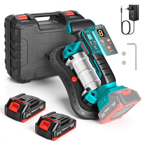 Yofuly 2 IN 1 Fliesenrüttler & Saugheber Kompatibel mit Makita 18V Akku 260mm Saugnapf 200KG Adsorption | 9 Stufige Einstellung Fliesen Vbrationsgerät mit 2×2.0Ah Akku für 0.3-2m Fliesen