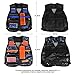 Meland Kids Tactical Vest - 2Pack Adjustable Tactical Jacket Vest Kit for Nerf Guns N-Strike Elite Series Toys with 80Dart Bullets, 2Boys Tactical Vests, 2Reload Clip, 2Face Mask,2Wrist Band&2 Glasses