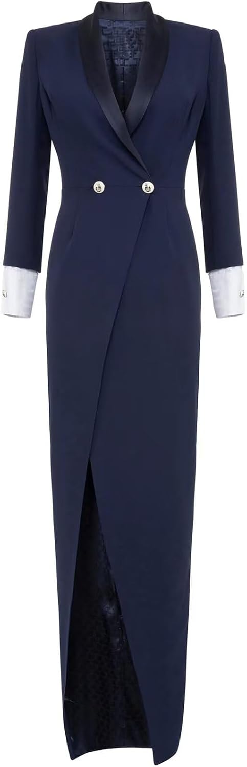 Women's Blazer Suit Business Work Outfits Jacket Tuxedo for Wedding Cocktail Prom Party Womens Suits