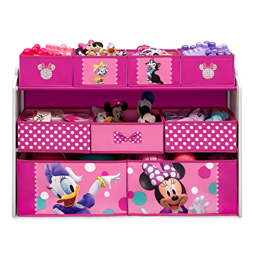 Delta Children Disney Minnie Mouse Deluxe 9 Bin Design And Store Toy Organizer, Greenguard Gold Certified #TOP5