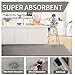 YDKGL Water Absorbent Runner Rugs for Kitchen, Kitchen Mat in Front of Sink, Oil Absorbent Kitchen Mats for Floor,Non-Slip Kitchen Rugs,Durable Kitchen Mats，17x30 Gray Kitchen Rugs,