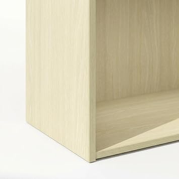 Furnifact Steam Beech Bookcase, Engineered Wood Craftsmanship, Elegant Storage Solution, Modern Design, Durable Engineered Wood Material