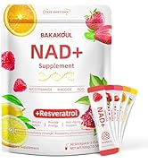 BAKAKOUL NAD Supplements for Men &amp; Women,NAD Powder, NAD Nicotinamide Riboside Resveratrol Liposo...