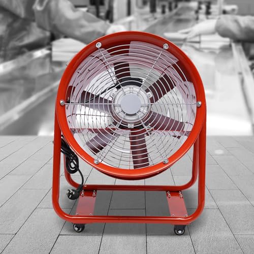 GramStudio Ventilatore assiale, 6 pale, silenzioso, ventilatore assiale, 2800 giri/min, Ø 400 mm, 49 x 30 x 64,5 cm, angolo regolabile, 2800 rpm, 15000 m³/h