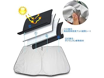 三菱パジェロ　サンシェード Amazon | 【2023新登場 10本骨 】汎用機種 三菱 パジェロ に適用