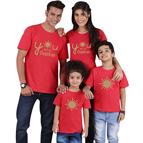 Camisetas Familiares Camiseta Familiar Padre Madre Hijo Mama Papa Hija Camisetas Estampadas Divertidas para Familia Personalizadas Camisas Básicas Manga Corta Hombre Mujer Niño Niña Oversize Rojo 3T