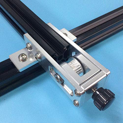 Lysee 3D Printer Parts & Accessories - 2020 X-axis airfoil synchronous Belt Stretch X3 XY axis straightening tensioner Aluminum Profile 3D Printer Parts - (Color: Black)