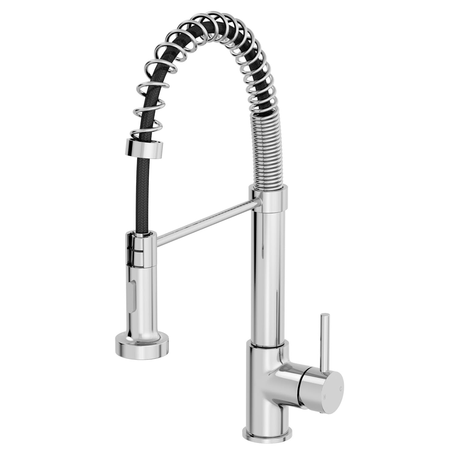 Sauber Arzo Pull Out Flexible Kitchen Tap - Single Lever Chrome