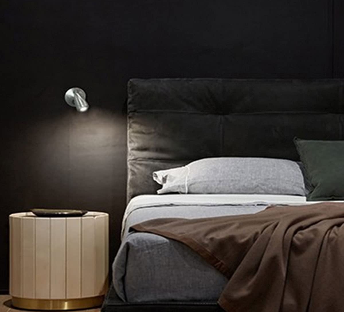 4 luces LED de 12 V para lectura de puntos interiores con puerto de alimentación USB, control táctil y cabezal ajustable para furgoneta, caravana, barco, RV, bombillas para coche (blanco cálido)