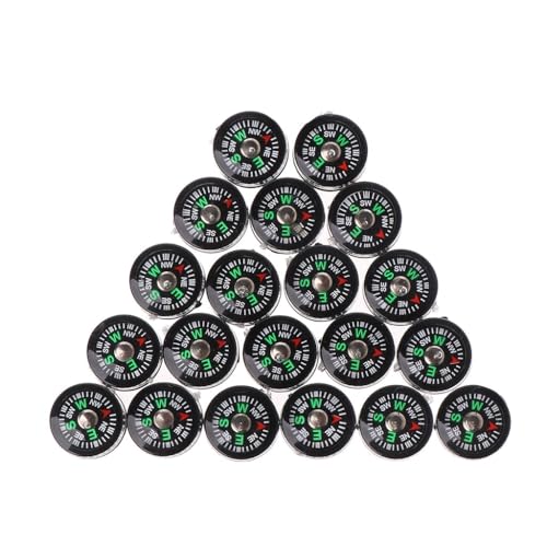 Mini brújula portátil para camping y senderismo pack de 20 miniatura 1
