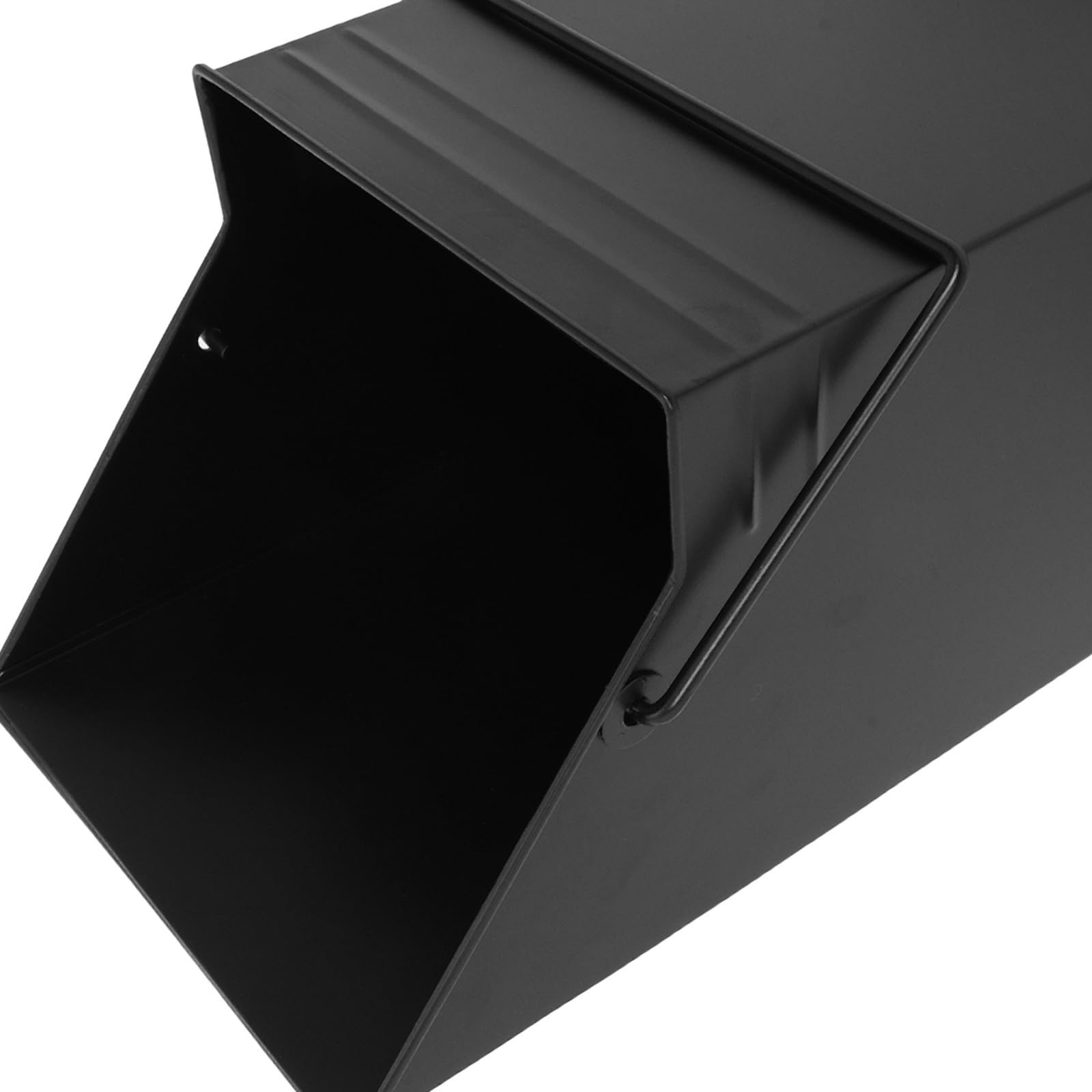 Negro Cubo de Chimenea con Asa Resistente de Hierro