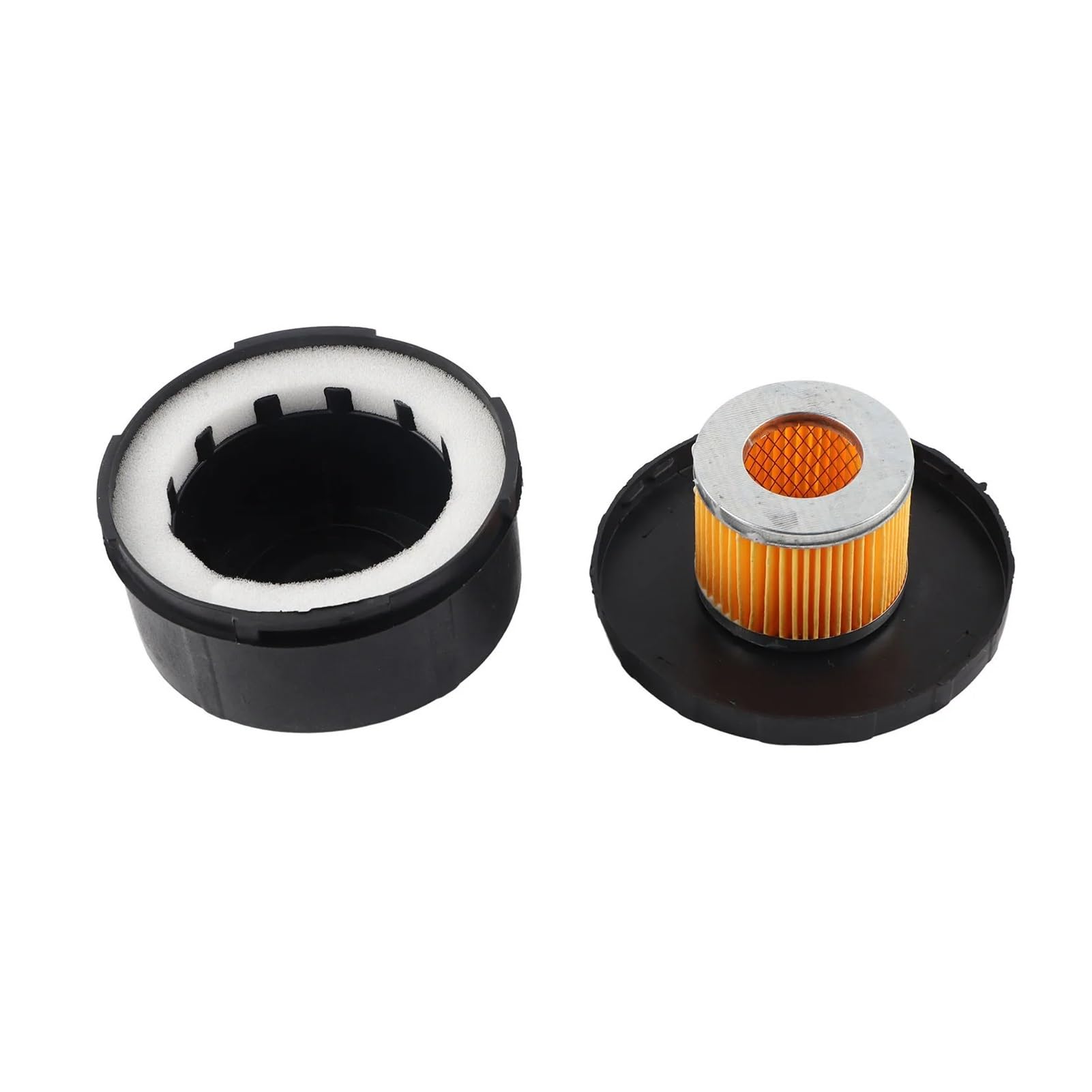 Silenziatore for compressore d'aria, guscio in plastica, silenziatore rotondo, filtro da 3/4, 25 mm, diametro di aspirazione della pompa da 80 mm leisurely