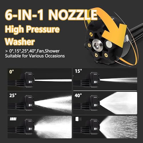 Image of 48V Portable Pressure Washer With Rechargeable Battery | Cordless Handheld Power Washer Gun for Car and Floor Cleaning