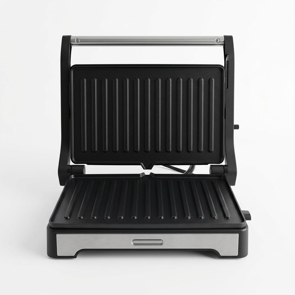 Classic Essentials 1000W Sandwich Maker & Grill Toaster | Non-Stick Grill Plates Panini Maker | Auto Cut-Off | 180° Open | Cool Touch Handle | Easy to Clean | Power Indicator | 1 Year Warranty-image-14