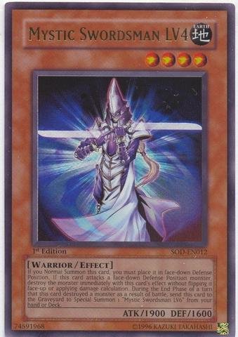 Amazon.com: Yu-Gi-Oh! - Mystic Swordsman LV4 (SOD-EN012) - Soul of