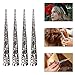 Billed Hair Clips, 4 Packs Hollow Style Hair Clip Rustproof Metal Alligator Curl Clips with Holes for Hair Styling, Hair Coloring