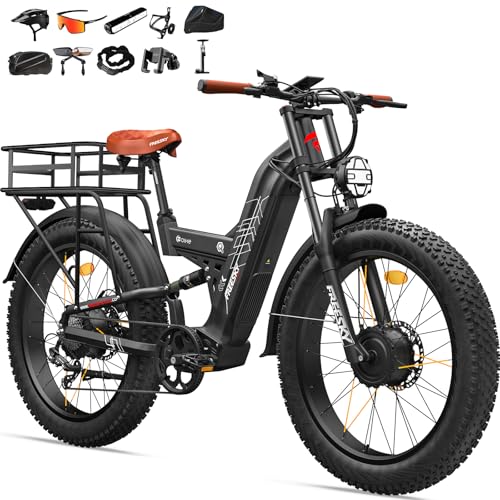 FREESKY 4000W Dual Motor Electric Bike for Adults, 40+MPH AWD Fast E-Bike, 48V 30AH Battery 120Miles...