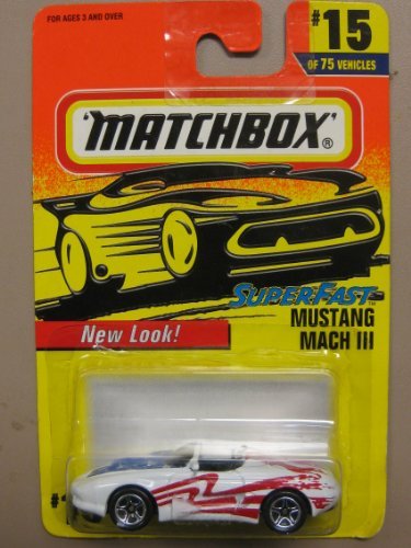 Matchbox Super Fast Mustang Mach3 #15-75 voiture miniature de collection vintage