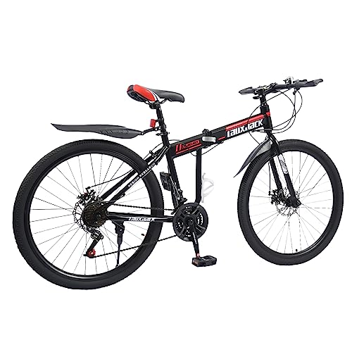HINOPY 26 Zoll Mountainbike, 21 Gang Klappbar Fahrrad Federgabel Schaltung...