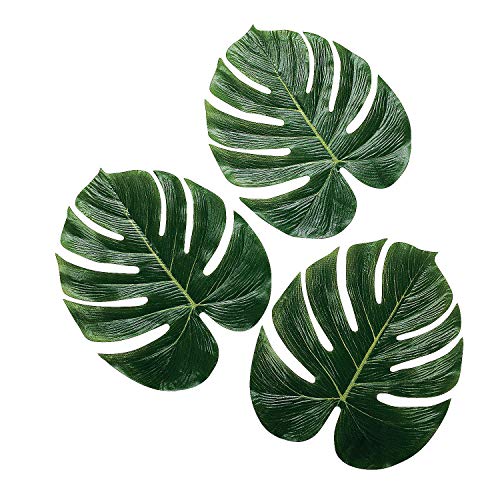 Fun Express TROPICAL LEAVES - Home Decor - VBS Vacation Bible School Supplies/Decor - 12 Pieces