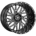 Vision 404 Brawl 22x10 6x135-19mm Black/Milled Wheel Rim 22