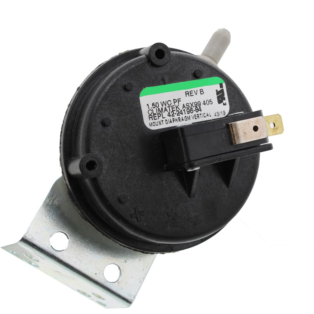 ClimaTek Furnace Vent Air Pressure Switch Fits Ruud Part # 42-24387-05 1.50 WC