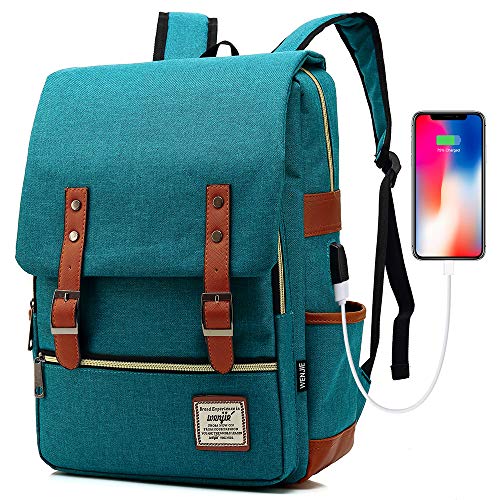 HITOP Travel Laptop Backpack, College Backpack, Vintage Fashion Laptop Travel Bag for Women