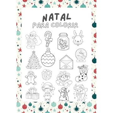 Capa do livro Natal para colorir (Portuguese Edition)