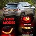 Huray Right Outer Tail Light Fit for Jeep Compass 2017-2021 RH Taillight Tail lamp Brake Lamp Assembly Replacement Accessory Replacement for CH2805115 55112838AC (Passenger Side)
