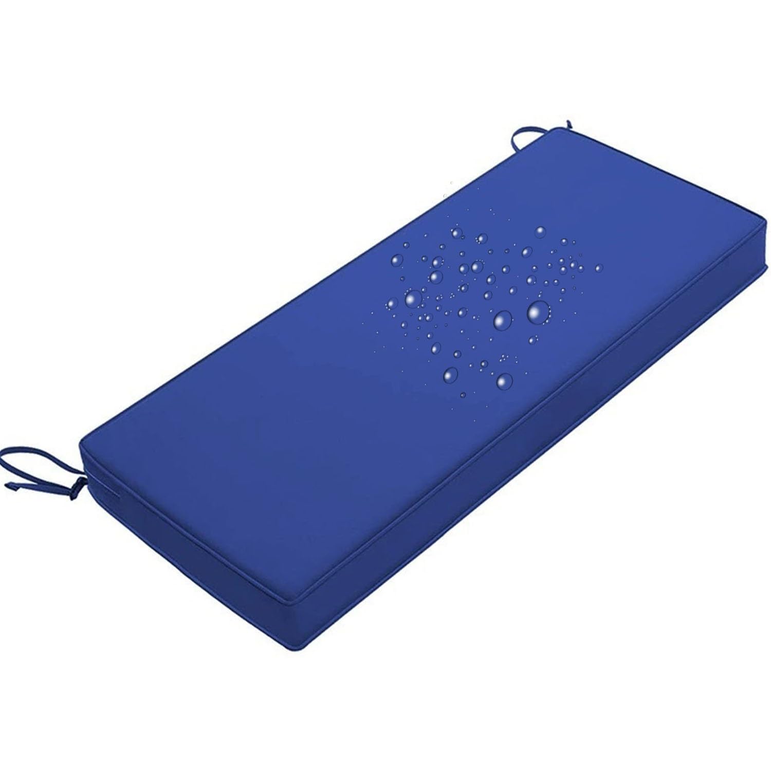 Odaima Bench Cushion Waterproof, Seat Cushions for Outdoor Furniture 80/120/100/150/180x40 cm,High-Density Bench Pad Anti-Slip with Ties,Patio Porch Swing Replacement Seat Pad(Navy Blue,100x45x5cm)