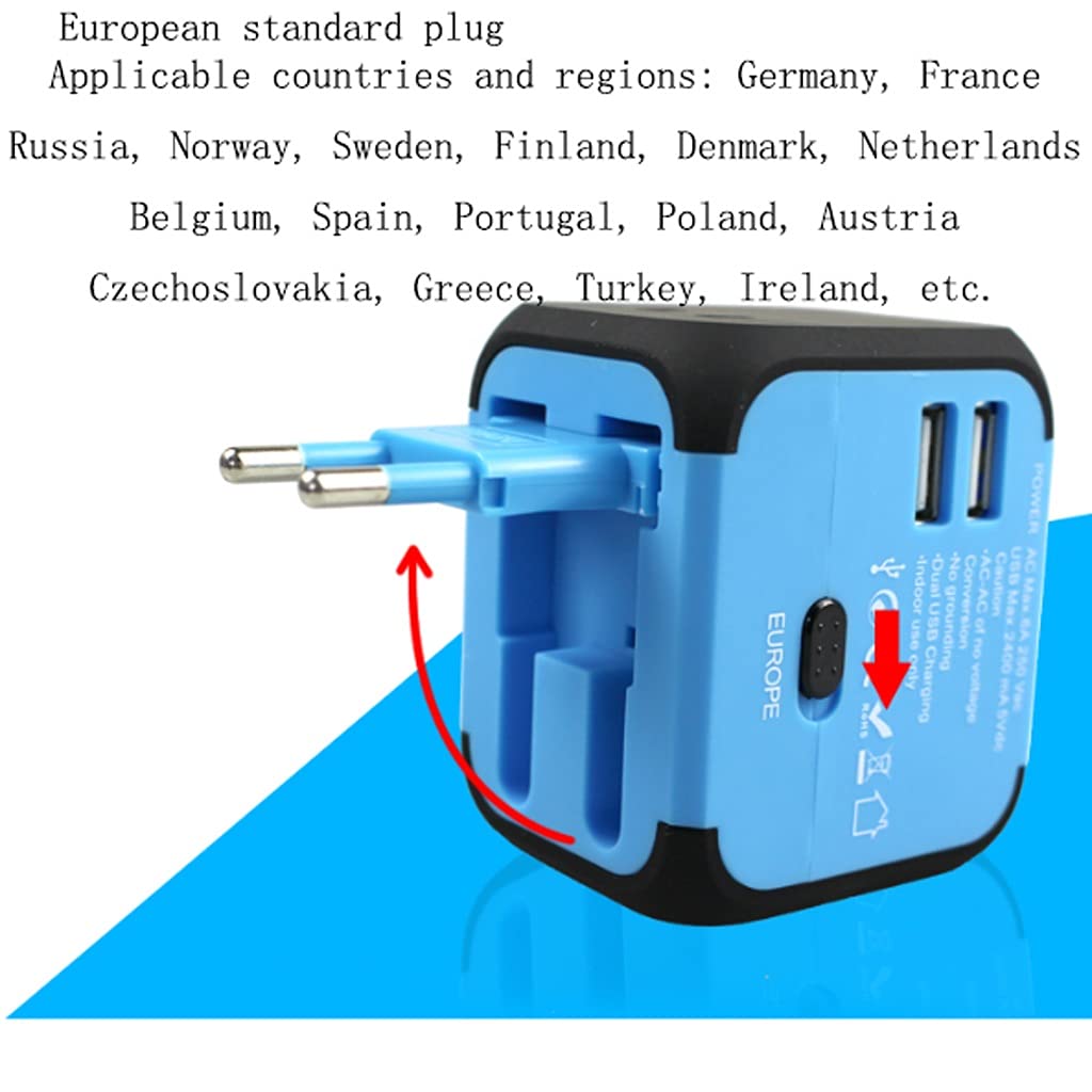 Gniazdo międzynarodowe przetwornice International Plug Converter, Gniazdo Travel Travel Carger, Międzynarodowa ładowarka AC. Adapter wtyczki z 2 Usb. adapter wtyczki zasilania