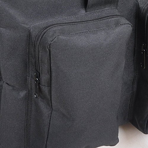 Sparklekle Military Duffel Bag 50L Gym Bag for Men Convertible Weekend Backpack for Sports Travel Camping (Black)