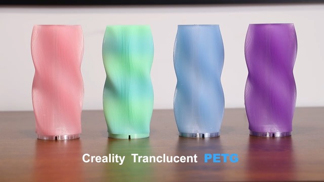 Image of Official Creality PETG 3D Printer Filament 1.75mm 1KG (2.2lbs), Translucent Dual Color Gradient Blue to Green, High Precision, Strong Toughness 3D Printing CR PETG Filament, Gradient Blue Green