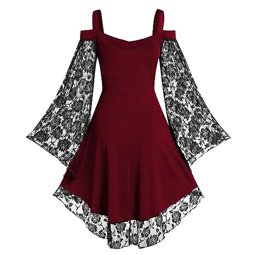 OIOLOYJM Witch Costume Women Sexy Plus Size Renaissance Vampire Gothic Halloween Costumes Woman 2025 Clothes Dresses