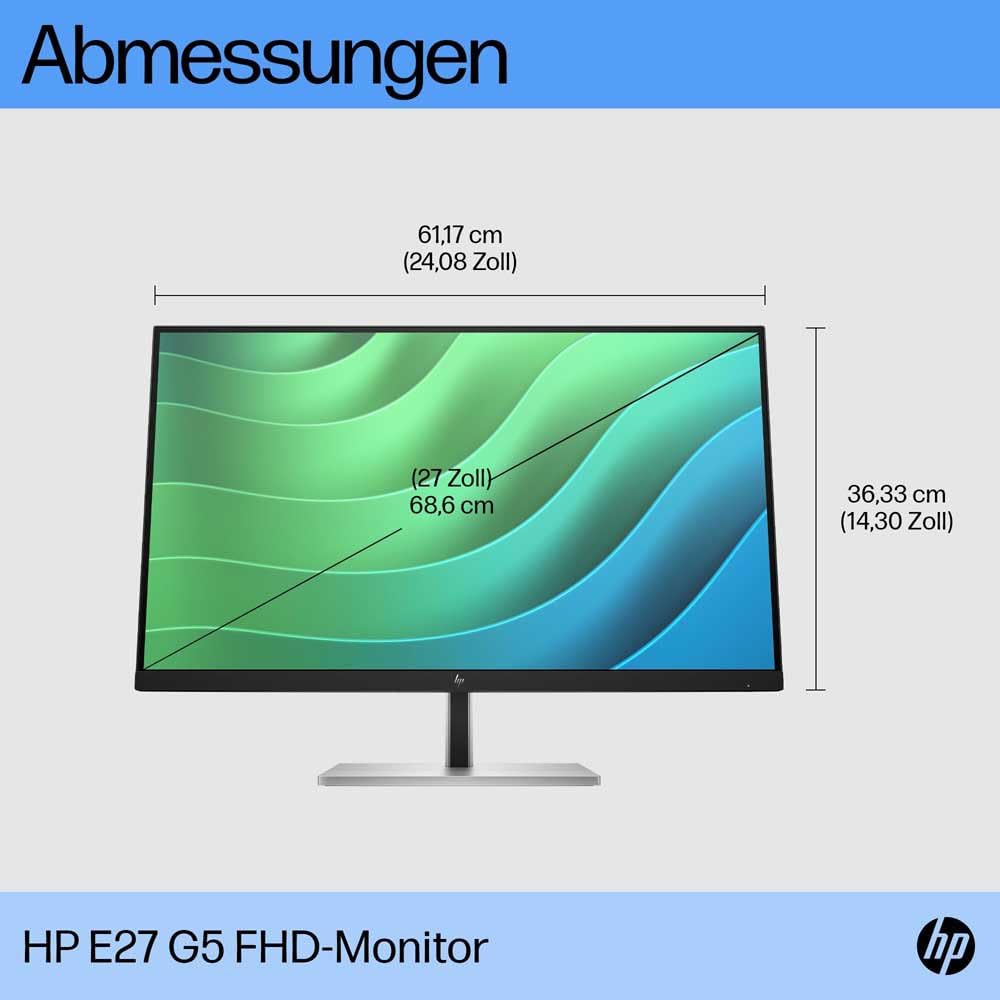Ecran HP 27 E27Q G5 IPS QHD 16:9 5ms Display Port/HDMI 6N4E2AA