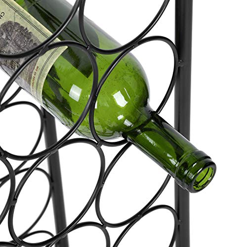 Soporte para 21 botellas con diseño curva en hierro miniatura 5